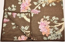 500 RALPH LAUREN HARLOW BRINLY QUEEN DUVET COVER BROWN VNTG ROSE BOTANICAL BIRD