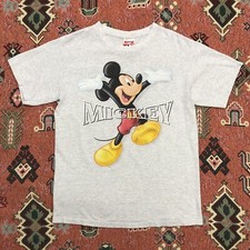 Vintage Mickey Mouse Made In USA shirt Mens Medium Grey Disneyland