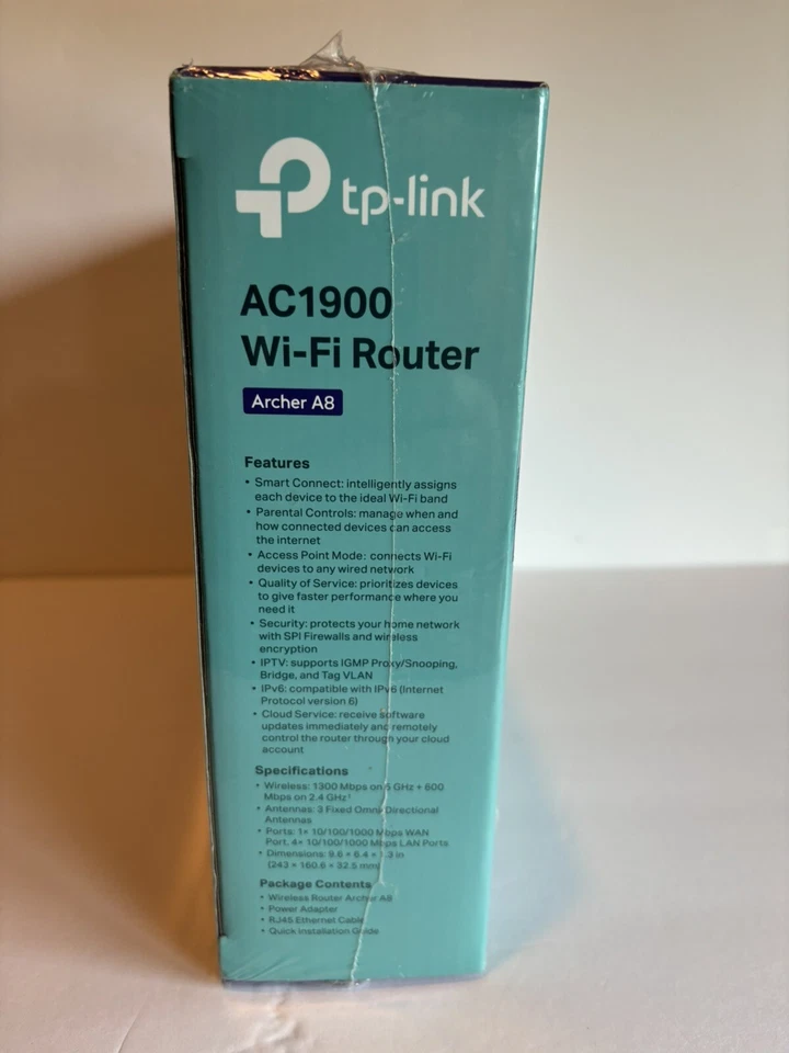 NEW Tp-link Ac1900 Smart Wifi Router (archer A8) Black #1090 Z46/26 (TC) - Image 3 of 4