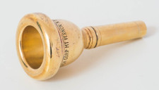 Vincent Bach Corp. Mt. Vernon 12 kleiner Schaft Mundstück Posaune vergoldet