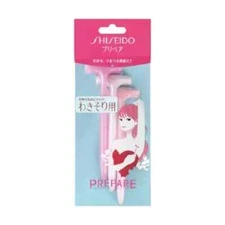 SHISEIDO PREPARE Underarm/Under Arm Hair Removal Shaving Razor 3pc From Japan