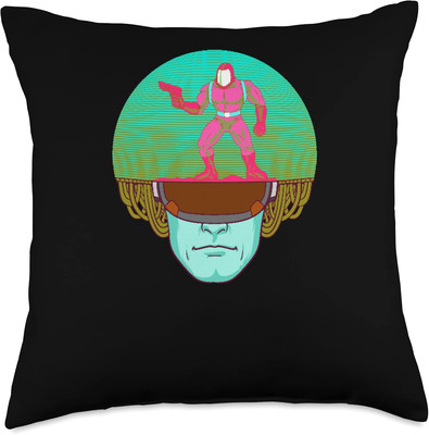 Virtual Reality Gamer VR Video Game Vintage Retro Gaming Throw Pillow