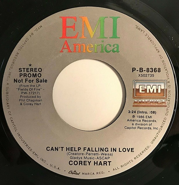 COREY HART "Can't Help Falling In Love" 7" 45 RPM Promo Single Vinyl 1986 EX eBay
