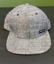 Hurley Hat Cap Gray Yupoong The Classics Snapback
