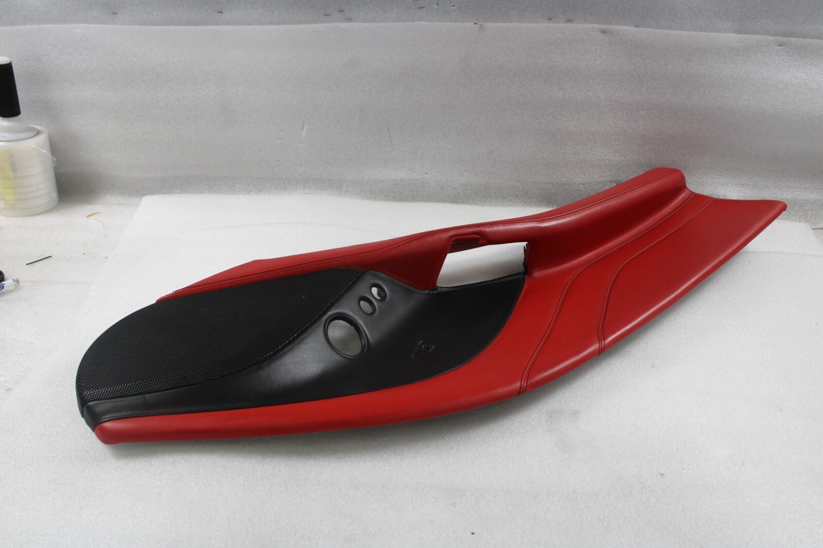 Ferrari California, LH, Left, Center Door Insert Panel, Red, Used, P/N 86453700