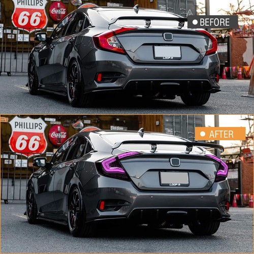 LED Tail Lights for 10th Gen Honda Civic Sedan 2016-2021 Sequential Turn Signal - Picture 4 of 16