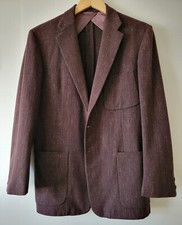 1950s Vintage Foreman Clark Fleck Atomic Sport Coat Suit Jacket Medium 50s Brown