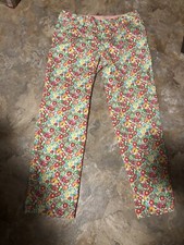Lilly Pulitzer Ants on Parade Pants, Size 2, Floral, Green, Red, Yellow