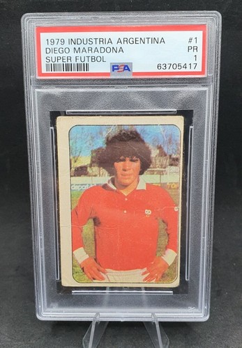 Diego Maradona #22 1979 Industria Argentina Super Futbol card