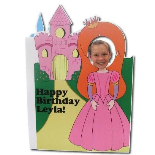 4' Stock Design Giant Cut Out Princess Birthday Card w/Envelope - Image 3 of 3