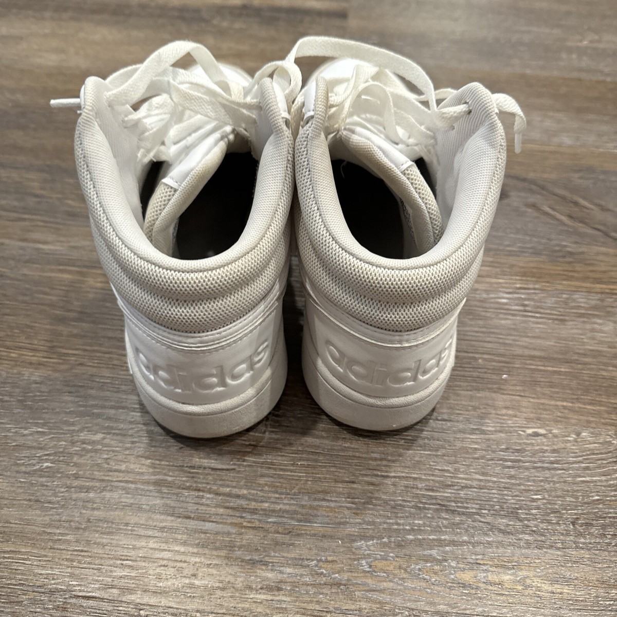Size 9.5 - adidas Hoops 3.0 Mid White In A Great Conditions