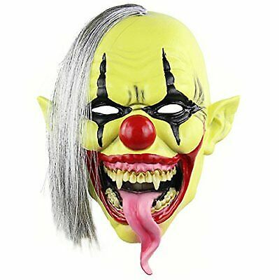 Hophen Halloween Horror Scary Evil Clown Yellow Green Face ...