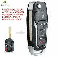 Upgraded FLIP KEY REMOTE FOR 2012-2018 FORD FOCUS CHIP KEYLESS ENTRY ALARM FOB