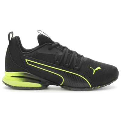 Puma Men Puma Axelion Black And Yellow Puma Axelion Rip Black
