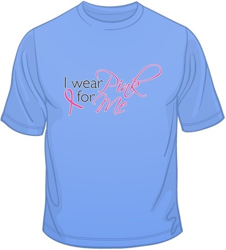 I wear Pink For Me - Breast Cancer Awareness T Shirt 10668 - Picture 8 of 11