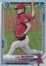 LUKE MURPHY BOWMAN CHROME DRAFT 1ST ROOKIE REFRACTOR RC ANGELS #BD-167 2021 21