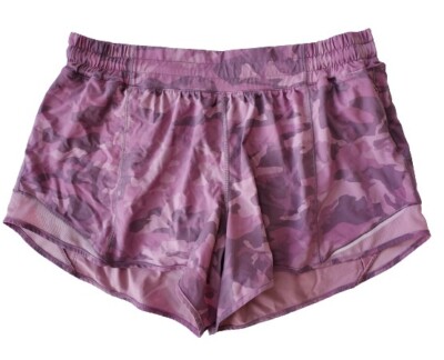 Lululemon Lulu Pink Camouflage Hotty Hot Shorts Size 12