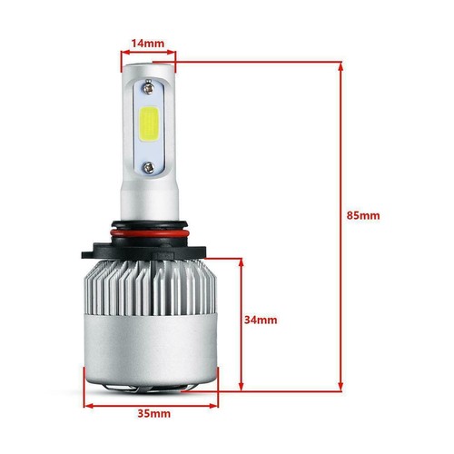 4pcs Combo LED Headlight Bulb Conversion Kit 9005 H11 High Low Beam Bright White - Picture 5 of 10