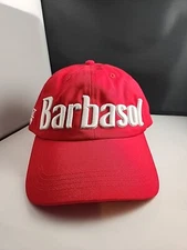 Barbasol Strapback Adjustable Hat Red Big