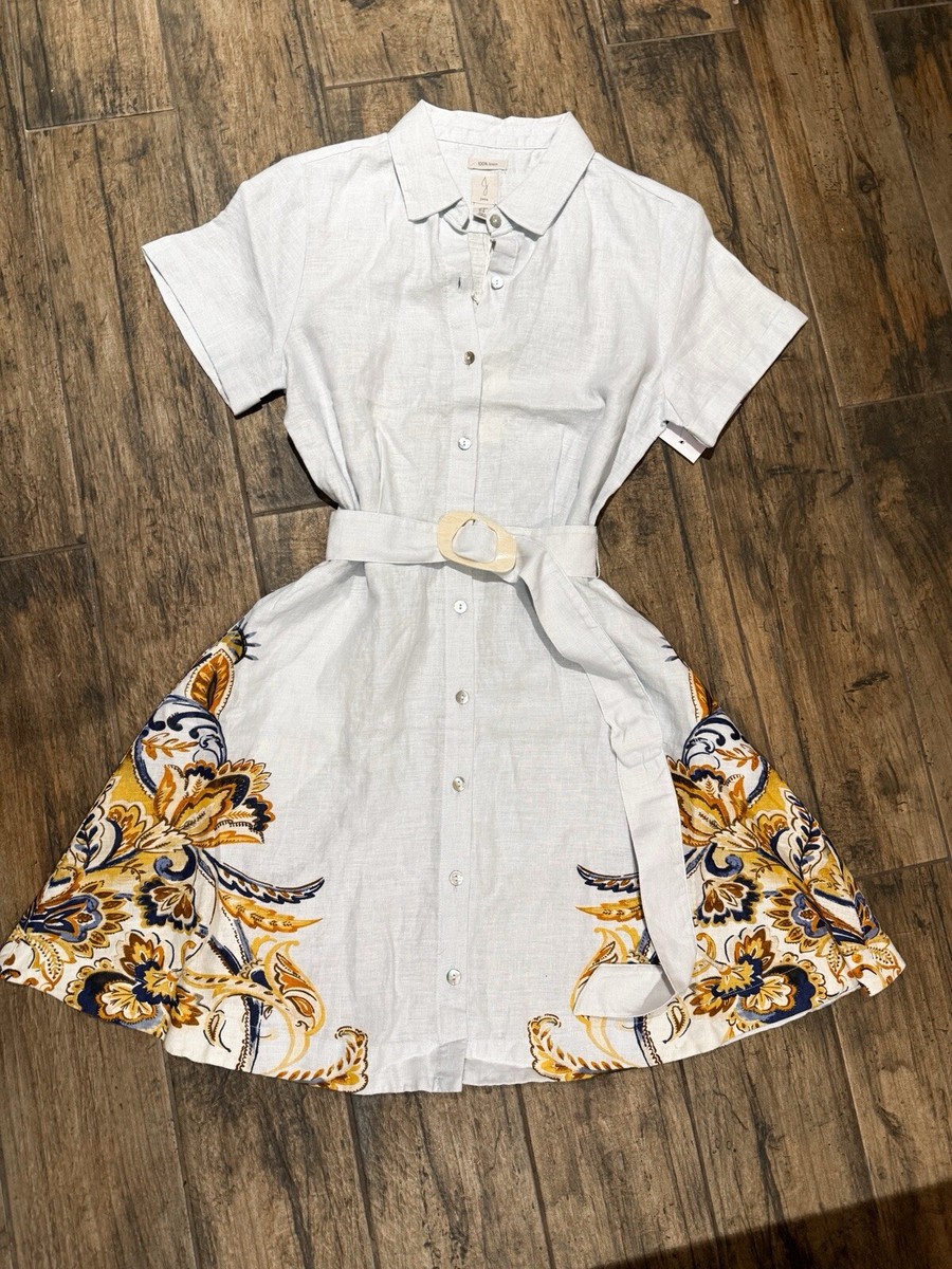 joie linen shirt dress Joie | Dresses | Joie Linen Striped Kneelength Dress Sz M