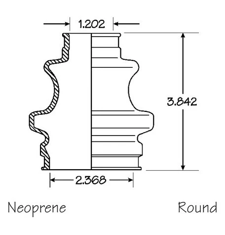 Rear Inner CV Boot Repair Kit for Mercedes-Benz SL55 AMG 2003-2004 (see chart) - Image 4 of 4