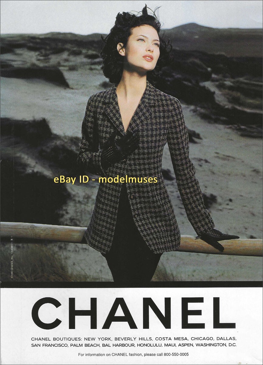 vintage CHANEL 1-Page Magazine PRINT AD Fall 1995 SHALOM