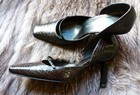 Vintage Genuine Snake Skin Pumps RARE Fashion Shoes Limited Edition NEVER WORN — photo 8