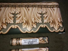 4 WALL BORDER SEABROOK DESIGNS "MODELE" JS 205B  WASHABLE STRIPAB  5YDS