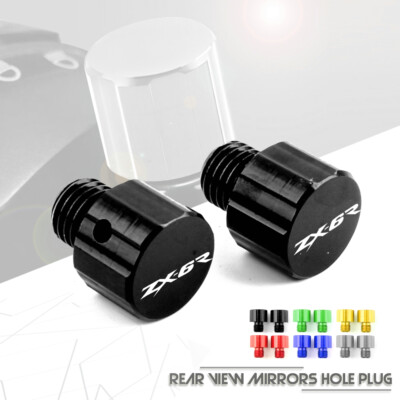 M10X1.25 Mirror Hole Plugs Screw Caps Bolts for for KAWASAKI ZX6R