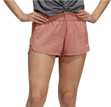 Adidas AeroReady Women's Pacer Novelty Woven Shorts Magic Earth Peach/Orange XL