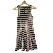 My Michelle Colorful Floral  Stripe Scuba Mini Dress 3