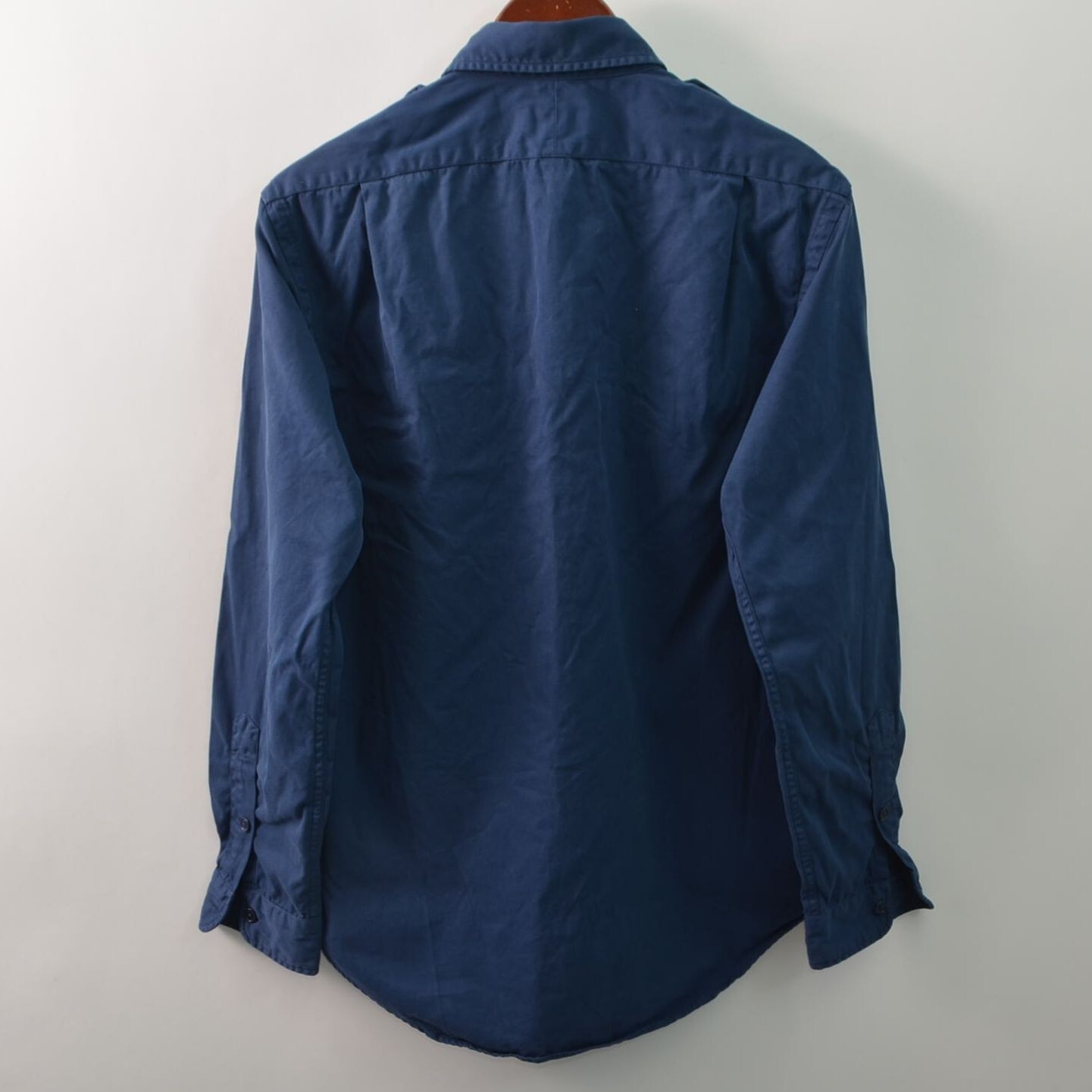 Polo Ralph Lauren Military Navy Blue Shirt Button Fro… Gem