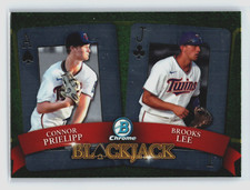 2022 Topps Chrome BLACKJACK Brooks Lee Connor Prielipp #BJ6 - Minnesota Twins