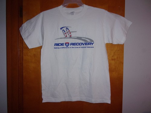 BRAND NEW "ANVIL" MEN'S RIDE 2 RECOVERY for INJURED VETERANS  COTTON T'SHIRT - Foto 1 di 4