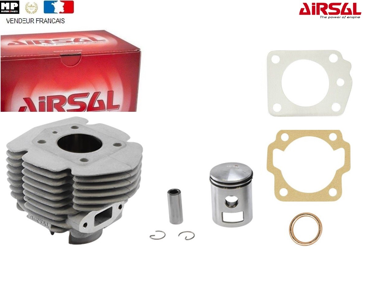 Cylindre Airsal AV7 en aluminium haute dissipation pour Motobécane MBK 50