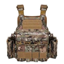 V Innovations Plate Carrier Modular Multicam Tactical Vest Chest Rig Body Armor