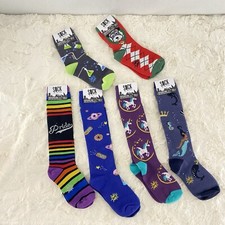 6X Sock It To Me Socks - Youth Crew  Knee Lenght unicorn - Size 3-6