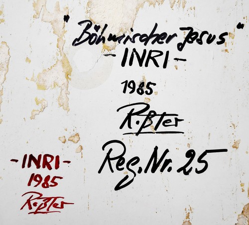Klaus Rößler (1939 Dresden – 2018 Heringsdorf) „INRI – Böhmischer Jesus" /Öl - Bild 6 von 11