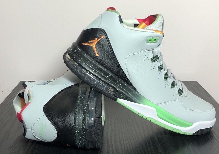 Nike Men's Jordan Flight Origin 2 Gray Mist/Mandarin/Black 705155 015 Sz 10.5 Nike Men's Jordan Flight Origin 2 Gray Mist/Mandarin/Black 705155 015 Sz 10.5