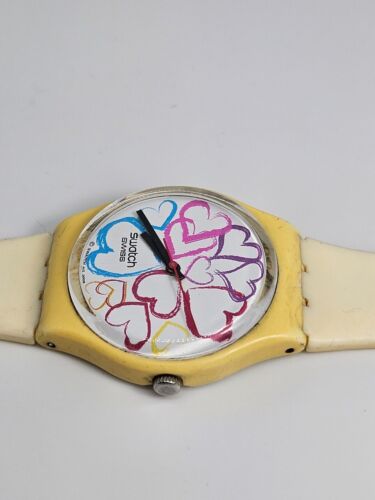 2009 Women's Swatch Originals BOUQUET D'AMOUR GW148 Swiss Made Quartz 34mm Watch - Picture 15 of 16