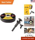Versatile 10-Pack Coated Cutting Discs with Mandrel for Metalwork Professionals