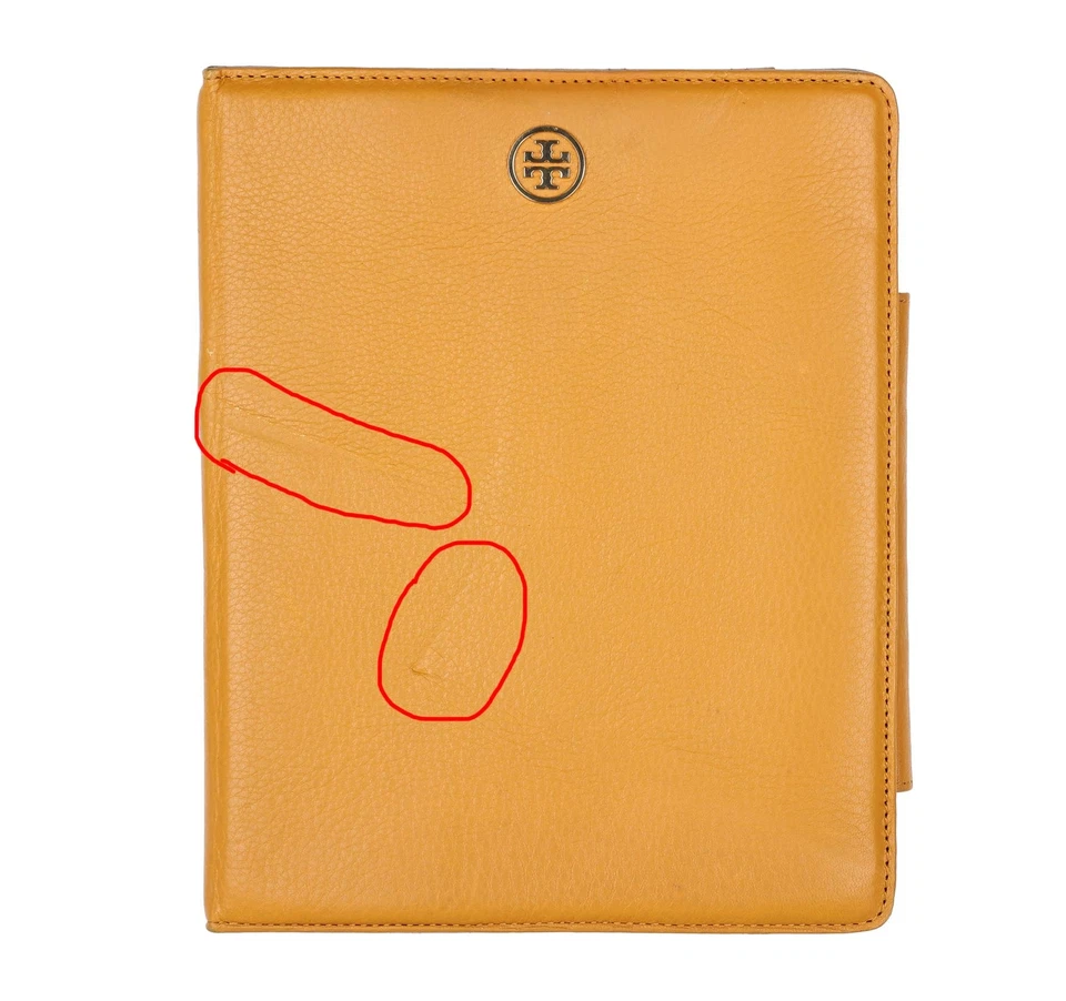 Funda iPad de cuero naranja TORY BURCH 134605 Foto 4 de 4