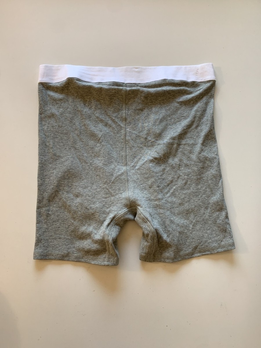 GAP GapBody Sz L Logo Comfort High-Waist Ribbed Knit Boxer