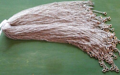 Wholesale Lot of 50 Plain, Simple, Silver Tone Necklace Chains, 16 Inches - 第 1/3 張圖片
