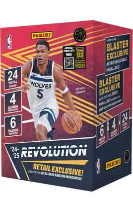 NBA カード　collectors trading cards 2024-25 Panini REVOLUTION NBA Basketball Trading Cards Blaster Box