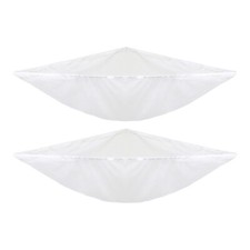 Stuffed Animal Jumbo Toy Storage Hammock 2 Piece , White NO HANGING HARDWARE 