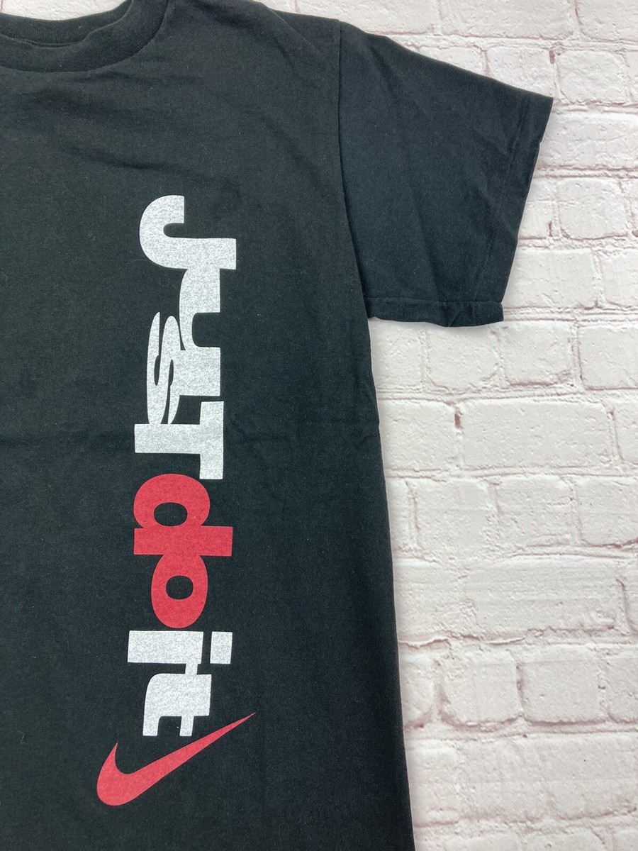 Nike Vintage 1990's Just Do It Kids Youth T Shirt Spell Out Logo M