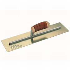 Kraft Tool Finishing Trowel Stainless Elite Series Leather Handle 16" x 5" 