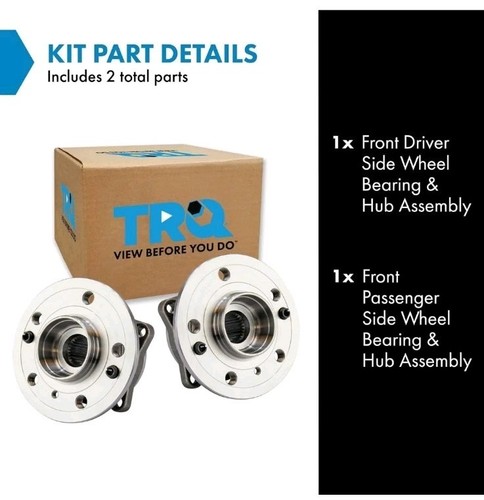 TRQ Front Wheel Bearing & Hub Assembly LH&RH Side 2012-19 Mercedes Benz 250-550 - Picture 2 of 6