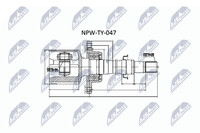 NEU - NTY NPW-TY-047 Gelenksatz, Antriebswelle FüR Toyota
